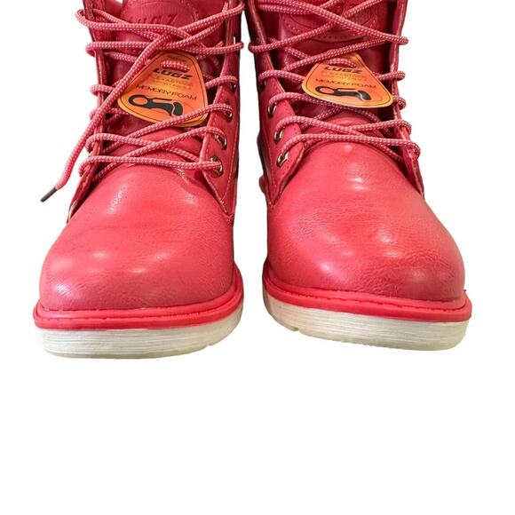 Lugz pink Laceup high top boot. I” heel size 7 new without box - Picture 13 of 13